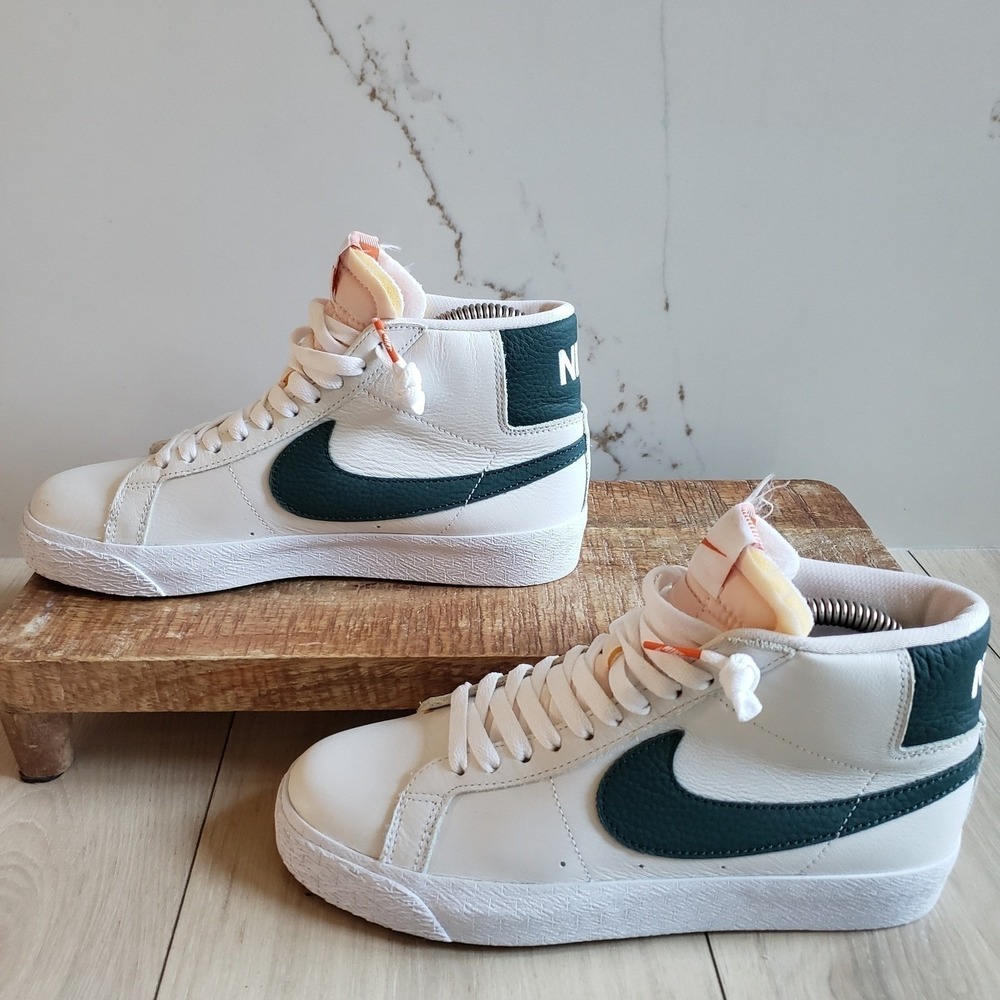 Nike Sneakers Womens 6 White Pro Green‎ SB Zoom Blazer Mid UM Miami ISO Sneakers